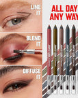 REVLON ColorStay Multiplayer Liquid-Glide Eye Pencil, Multi-Use Makeup With Blending Brush, Blends Then Sets, Creamy Texture, Waterproof, Smudge-proof, Longwearing, 405 Fortress, 0.03 Oz