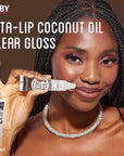Ruby Kisses Broadway Vita-Lip Clear Lip Gloss (Coconut Oil 6 Pack), Ultra-Hydrating & Soothing Formula with Vitamin Oils, High-Shine Non-Sticky Finish, Healing Glossy Lip Balm Locks in Moisture