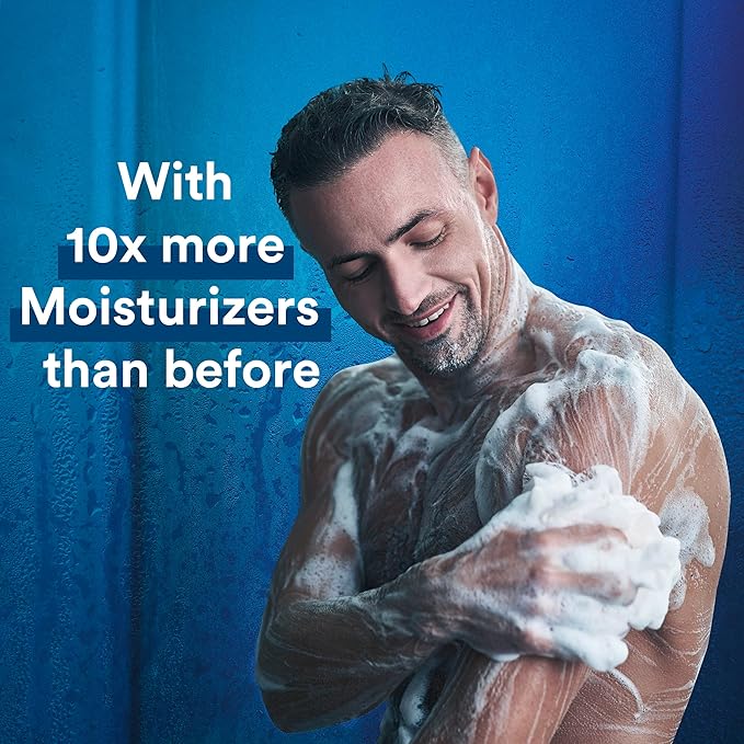 Suave Men Ultra Moisturizing Body & Face Wash, Shea & Sandlwood Scent, No Parabens, No Phtahaltes, 18 Oz Pack of 6
