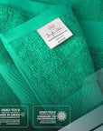 Infinitee Xclusives Luxury 100% Ring-Spun Cotton Bath Towels Set of 4 (27x54 inches) – Soft, Absorbent & Quick-Drying Towels for Bathroom, Gym, Spa & Hotel Use (Vivid Green, Bath Towels)