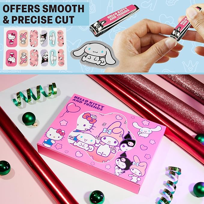 Get Trend Hello Kitty Advent Calendar 2025 Women Teens Makeup Brushes Hair Clips Eye Mask Beauty Pamper Gift Set Christmas Countdown Gifts for Her (Pink Hello Kitty)