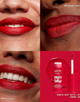 NYX PROFESSIONAL MAKEUP Smooth Whip Matte Lip Cream, Long Lasting, Moisturizing, Vegan Liquid Lipstick - Cherry Crème (Classic Red)