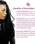 32 oz Rose Hydrosol Water – 100% Pure Rosewater Spray Mist Bulk – Hydrating Face Toner Rose Water for Skin and Hair Linen Spray for Sheets Room Freshener Body Spray Refill by Organic Pure Oil