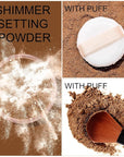 Loose Face Powder Glitter Setting Powder Matte Finishing Face