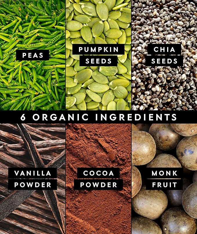 Truvani Vegan Pea Protein Powder | Chocolate | 20g Organic Plant Based Protein | 20 Servings | Keto | Gluten & Dairy Free | Low Carb | No Added Sugar