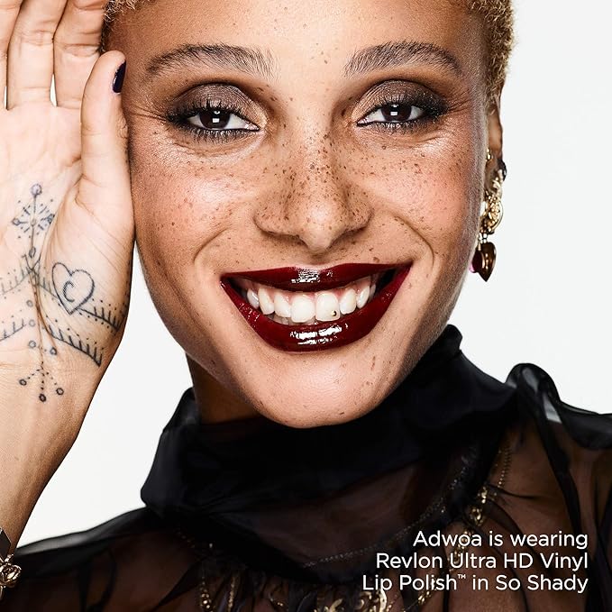 Revlon Ultra HD Vinyl Lip Polish, Liquid Lipstick, Violet Frenzy, Plum Gloss, 0.2 Fluid Ounce