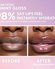 COVERGIRL Clean Fresh Yummy Gloss – Lip Gloss, Sheer, Natural Scents, Vegan Formula - Sugar Poppy