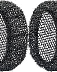 INNERNEED Exfoliating Net Cover Sponge Bath Scrubbing Loofah Rough Washcloth Case 2pcs, Only for INNERNEED Silicone Body Brush (Black Case)