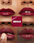 Maybelline Super Stay Vinyl Ink Longwear No-Budge Liquid Lipcolor Makeup, Highly Pigmented Color and Instant Shine, Unrivaled, Berry Burgundy Lipstick, 0.14 fl oz, 1 Count