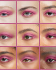 Fuchsia Rose Deep Pink Red Shimmer Opaque Pressed Powder Single Vegan Eyeshadow; Talc, Paraben & Cruelty Free