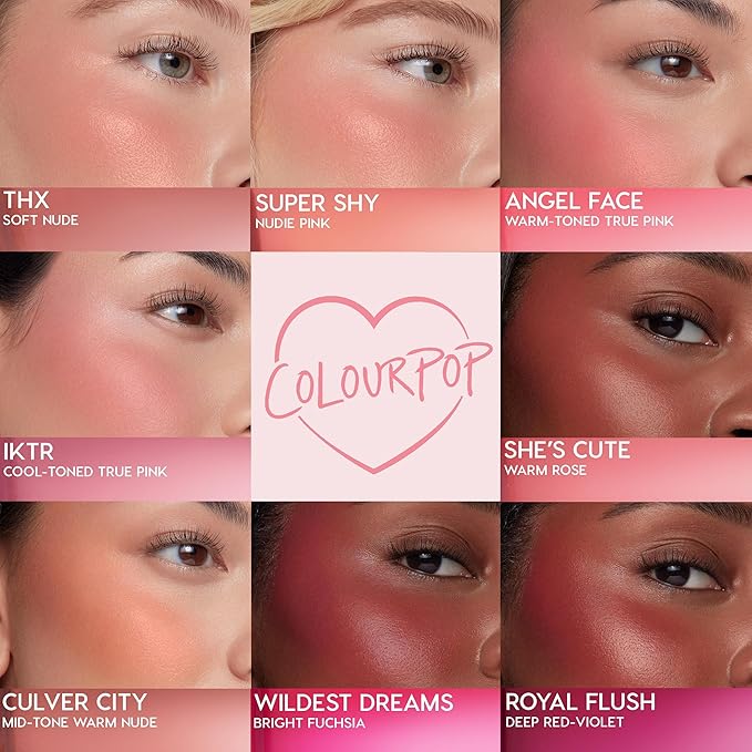 ColourPop Weightless Liquid Blush - Hydrating, Liquid Blush for Cheeks - Glowy Summer Makeup with Hyaluronic Acid for a Healthy Glow - Designed with a Doe Foot Applicator - Culver City (0.30 oz)