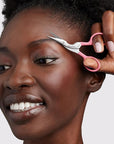 Tweezerman Exclusive Tea Rose Brow Shaping Scissors & Brush