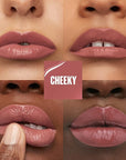 Maybelline Super Stay Vinyl Ink Longwear No-Budge Liquid Lipcolor Makeup, Highly Pigmented Color and Instant Shine, Cheeky, Rose Nude Lipstick, 0.14 fl oz, 1 Count