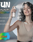 Temporary Hair Color Spray for Adults & Kids - Instant Silver Gray Dye Alternative | Non-Sticky, Washable & Gentle Formula | Party, Halloween, Costume Makeup (150 ml)