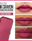 Maybelline Super Stay Ink Crayon Matte Longwear Lipstick Makeup, 150 Chase Dreams, 0.04 oz