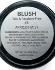 Apricot Mist Vegan Blush Pressed Cheek Color Powder, Talc & Paraben Free, No Animal Testing & Cruelty Free