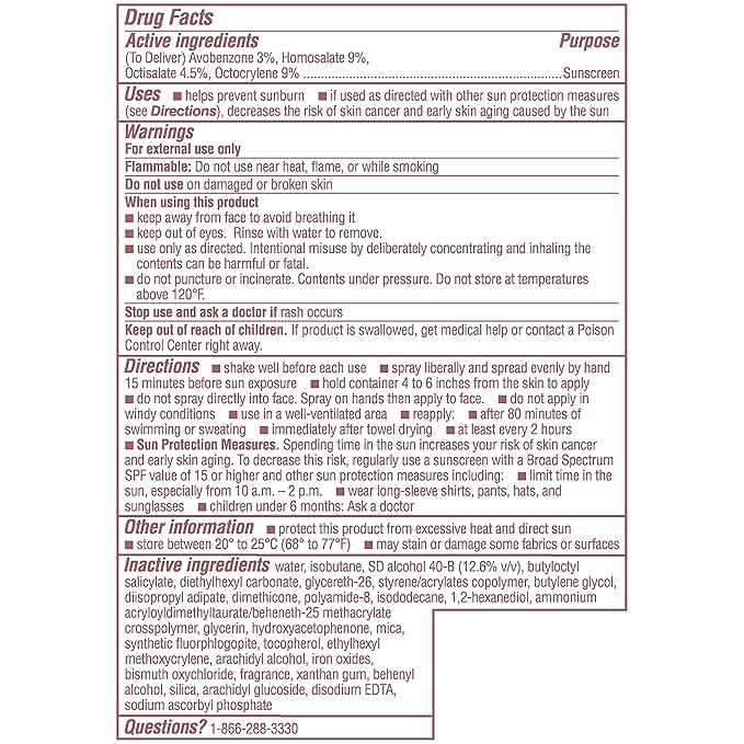 Coppertone Glow with Shimmer Sunscreen Spray SPF 50, Water Resistant Spray Sunscreen, Broad Spectrum SPF 50 Sunscreen Spray, 5 Oz Spray