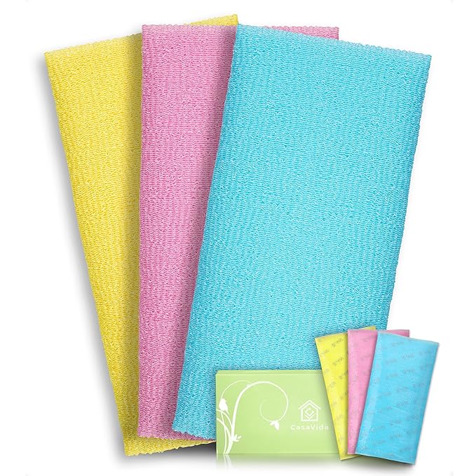 Casavida exfoliating washcloth back scrubber