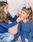 Luna Star Klee Deluxe Holiday Makeup Kit for Kids, Tweens and Teens. Non-Toxic and Kid-Friendly. Made in USA. (Holly Cuddles)