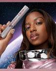 Maybelline Lash Sensational Sky High Glitter Mascara, Diamond Effect Eye Makeup for Lashes and Brows, Washable, Space Diamond, 1 Count