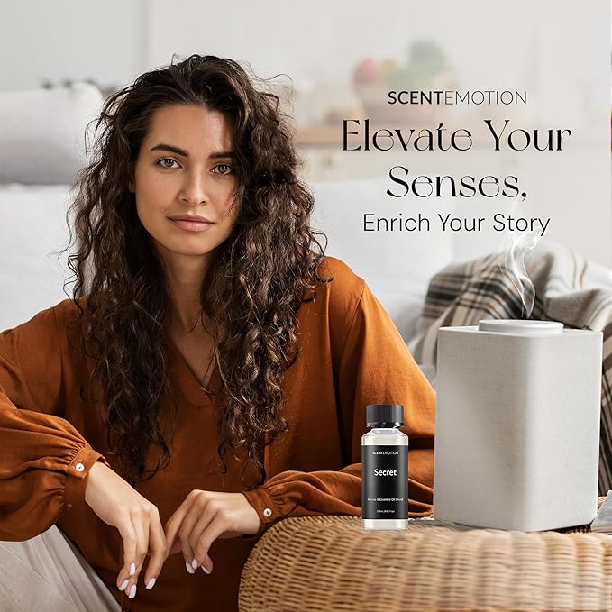 Secret Essential Diffuser Oils Opulent Resort-Style Aroma | Lemon Crème, Peony & White Woods | Premium Fragrance Oil for Ultrasonic & Waterless Diffusers | 4.05 fl oz, 120 mL