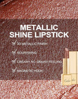 Oulac Glitter Lipstick for Women with Metallic 3D Shine Lightweight Hydrating Formula, High Impact Lip Color, Vegan Beauty, Sheer Coverage Lip Makeup, Christmas Gifts for Women, Me Time(24)
