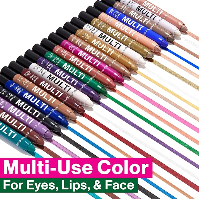 wet n wild Color Icon Cream Eyeliner Eyeshadow Multi-Stick, Moisturizing, Nourishing Velvety Cream-to-Powder Buildable & Blendable Formula, Cruelty-Free & Vegan - Green