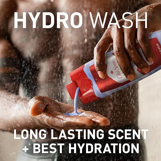 Old Spice Moisturizing Body Wash for Men, Hydro Wash, 2-in-1 Long Lasting Scent & Deep Hydration, 24/7 Shower Fresh, Smoother Swagger Scent, 16 oz (Pack of 4)