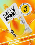 Dally Mango Drinkable Konjac Jelly (10 Pouches) – 10-Calorie, Zero Sugar Korean Fruit Snack – Prebiotics & Postbiotics for Skin, Immune & Weight Management