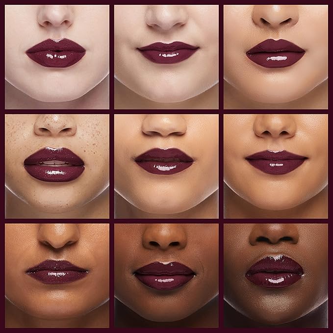 rom&nd Juicy Lasting Tint #17 Plum Coke - K-Beauty Long-Wear Glossy Lip Stain for Cool Tones, Hydrating & Non-Sticky Deep Berry Plum