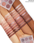 ColourPop Eyeshadow Palette - Eye Makeup Palette with Matte, Metallic, Matte Sparkle & Glitter Finishes - High-Pigment Eye Makeup with a Long-Wearing Formula - Mauvin' Up (0.3 oz)