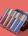 Maydear Chameleon Lipstick 5 Colors Set, Long Lasting Waterproof Colourful Diamond Shimmer Lip Gloss for Women Girls Makeup kit