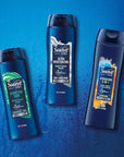 Suave Men Moisturizing Body & Face Wash for Sensitive Skin, Lemongrass scent, No Parabens, No Phtahaltes, 18 Oz Pack of 6