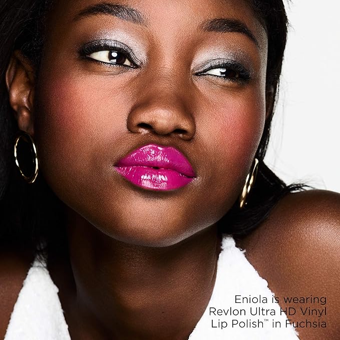 Revlon Ultra HD Vinyl Lip Polish, Liquid Lipstick, Violet Frenzy, Plum Gloss, 0.2 Fluid Ounce