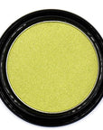 Chartreuse Bright Neon Yellow Green Shimmer Pressed Powder Single Vegan Eyeshadow; Talc, Paraben & Cruelty Free