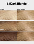 Revlon ColorSilk with Bond Repair Complex, Blonde Permanent Hair Color, 100% Gray Coverage, Ammonia Free Hair Dye, Vegan Keratin, 61 Dark Blonde (Pack of 3)