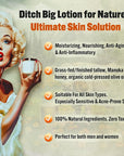 Whipped Beef Tallow and Honey Moisturizer for Skin, Face, Lips, Body (4 Ounce (Pack of 1), Lavender)