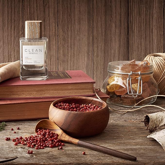 CLEAN RESERVE Sueded Oud Eau de Parfum | Eco-Conscious & Sustainable Spray Fragrance | Vegan, Phthalate-Free, & Paraben-Free | 3.4 Fl Oz/100mL