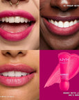 NYX PROFESSIONAL MAKEUP Smushy Matte Lip Balm, Tinted Lip Moisturizer with Soft, Matte Finish - She's Serving (Fuchsia)