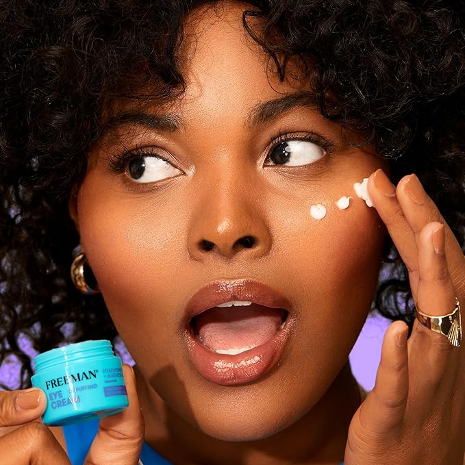 Freeman Eye Cream, Moisturizing Under Eye Cream For Dull & Tired Eyes, Brightens & Depuffs Undereye Skin, Helps Dark Circles, Infused With Magnesium & Hyaluronic Acid, 0.5 fl.oz./ 15 mL Jar