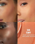 Maybelline Sunkisser Multi-Use Liquid Blush and Bronzer, Blendable, Longwear, Glowy Make Up, Sun Tempt, 1 Count