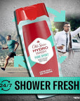 Old Spice Moisturizing Body Wash for Men, Hydro Wash, 2-in-1 Long Lasting Scent & Deep Hydration, 24/7 Shower Fresh, Pure Sport Scent, 21 oz (Pack of 4)