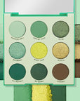 ColourPop Just My Luck Green Eyeshadow Palette - Green & Neutral Eyeshadow Palette with Matte & Metallic Finishes - High-Pigment Eye Makeup with a Long-Wearing Formula (0.3 oz)
