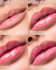 L'Oreal Paris Plump Ambition pH Hyaluron Lip Oil, Color Shifting Lip Tint with 24HR Hydration, Volumizing Shine and Lasting Color, 010 pH Cristal Ice