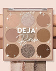 ColourPop Deja Brew Eyeshadow Palette - Cool-Toned Nude Eye Makeup Palette with Matte, Metallic and Matte Sparkle Finishes - High-Pigment Eye Makeup with a Long-Wearing Formula (0.3 oz)