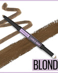 Maybelline Express Brow 2-In-1 Pencil and Powder Eyebrow Makeup, Blonde, 1 Count