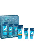 Nautica Grooming 3 Piece Gift Set, Notes of Grapefruit, Lavender, and Wood, Men's Fragrance, Long Lasting, Everyday Fragrance