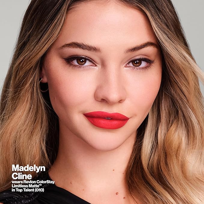 Revlon ColorStay Limitless Matte Liquid Lipstick, Vegan Formula, No-Budge, Longwear Lip Color, Long Lasting, Lightweight/Comfortable, Waterproof, 005 Strut, 0.17 fl oz