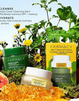 Farmacy Melt & Moisturize Duo - Travel Size Skin Care Set with Green Clean Makeup Remover Balm & Honey Halo Moisturizer Face Cream - Cleanses Skin & Hydrates for a Plump, Dewy Glow (2 Count)