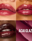 Maybelline Lifter Glaze Oil Balm with Hyaluronic Acid and Hydrating Oil Blend, Lip Balm with 24HRs of Smooth, Moisturizing Shine, Acai Glaze (Sheer Black Cherry)